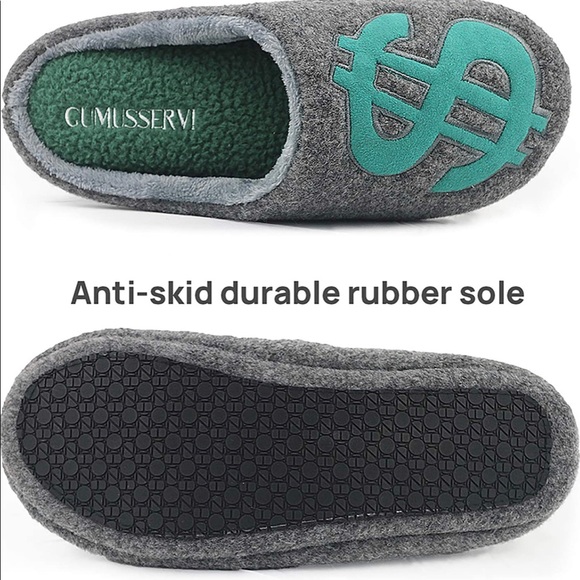 GUMUSSERVI Men's Moccasin Slipper with Comfort Memory Foam - Picture 3 of 6